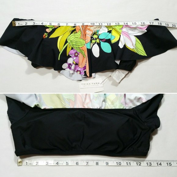 TRINA TURK Bouquet Floral Bikini Set 3201-2E1M - Picture 6 of 8